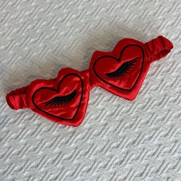 Unbranded Women’s Red Heart Valentines Sleep Mask Sleepwear Sleeping Aid Cute - Picture 5 of 7
